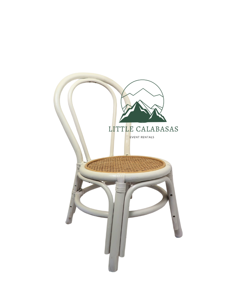 Brentwood kids rattan chair in white