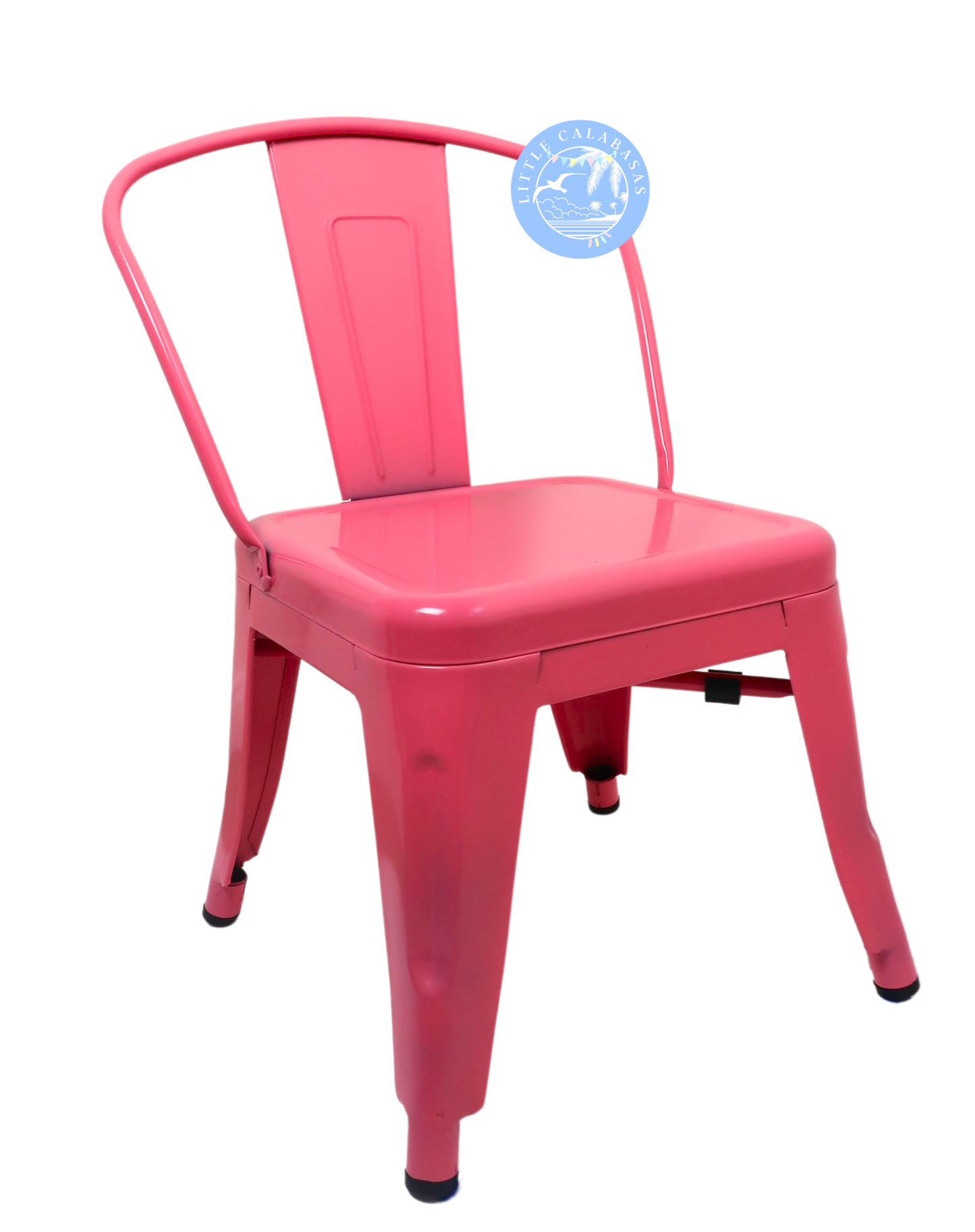 Bright Pink Kids Metal Chair