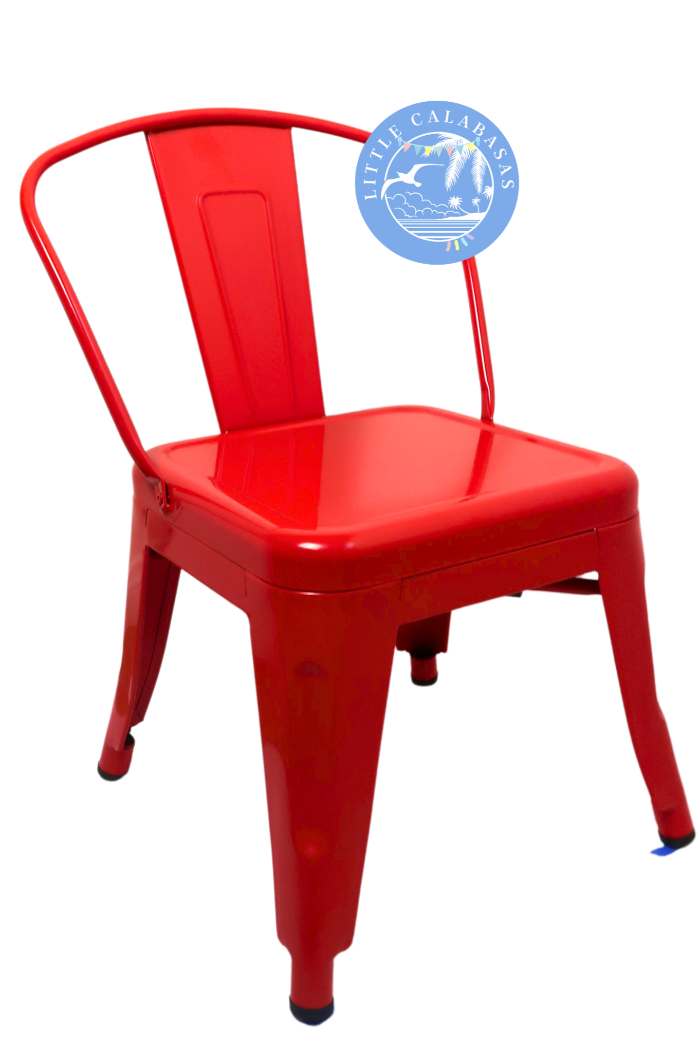 Red Kids Metal Chairs
