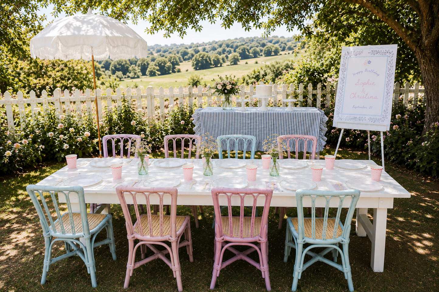 Topanga Kids Dining Set in Rattan - New!