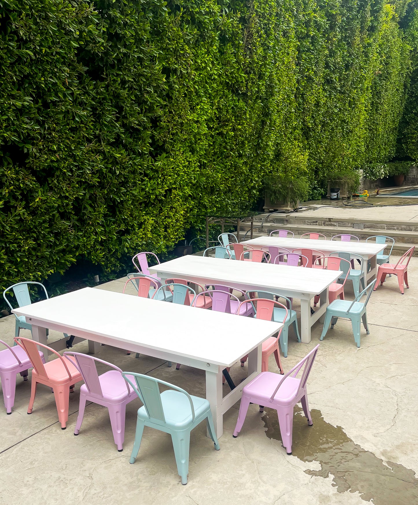 Pink Kids Metal Chair