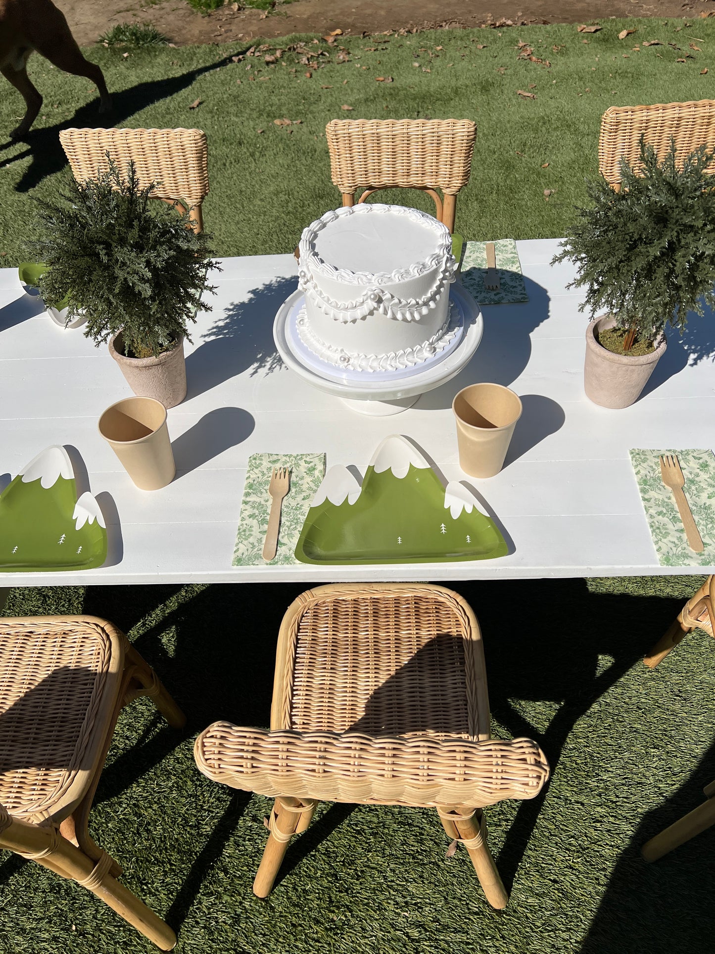 Napoli Rattan Kids Chair in Natural Wood