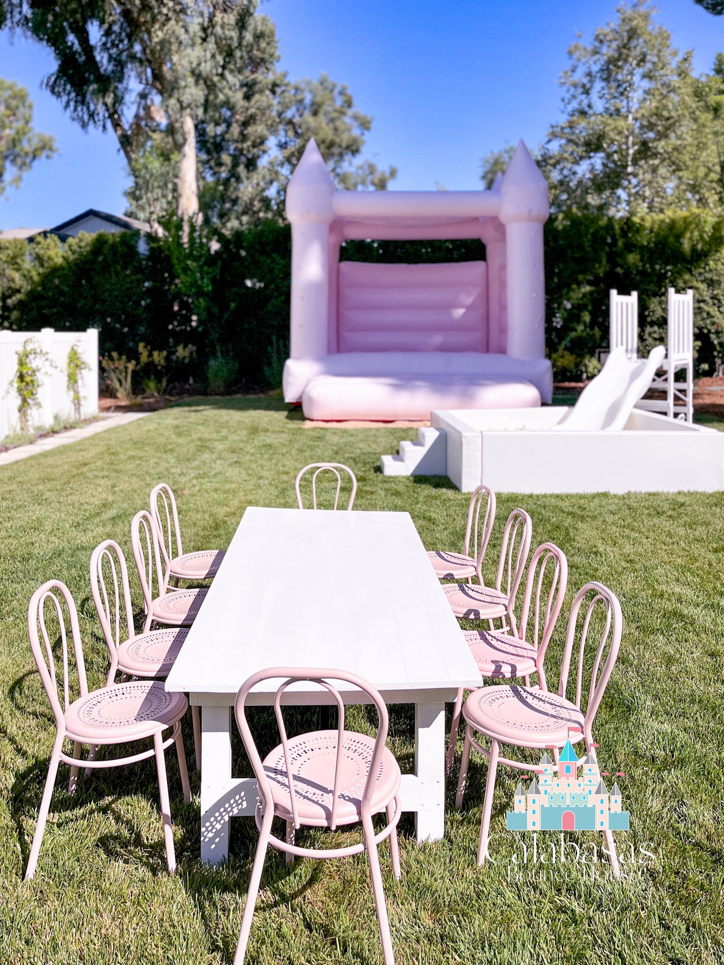 Hollister Bounce House- Pastel Pink