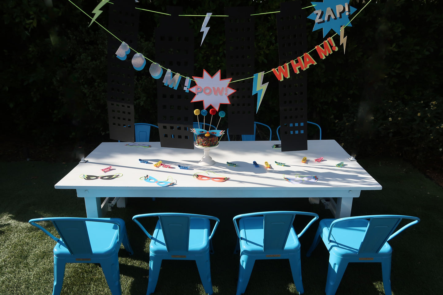 Blue Kids Metal Chair