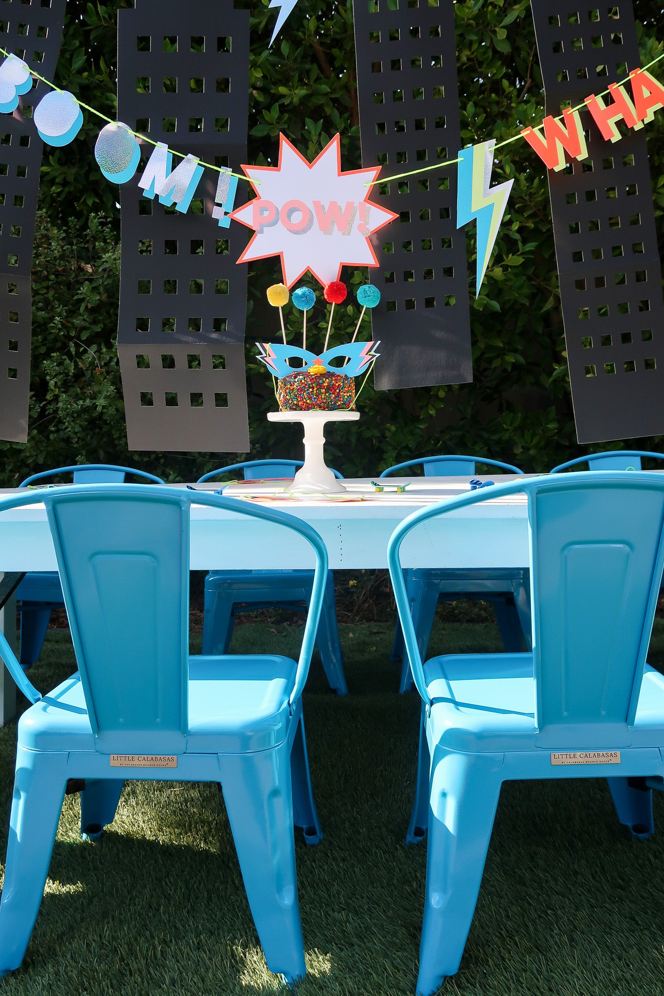 Blue Kids Metal Chair
