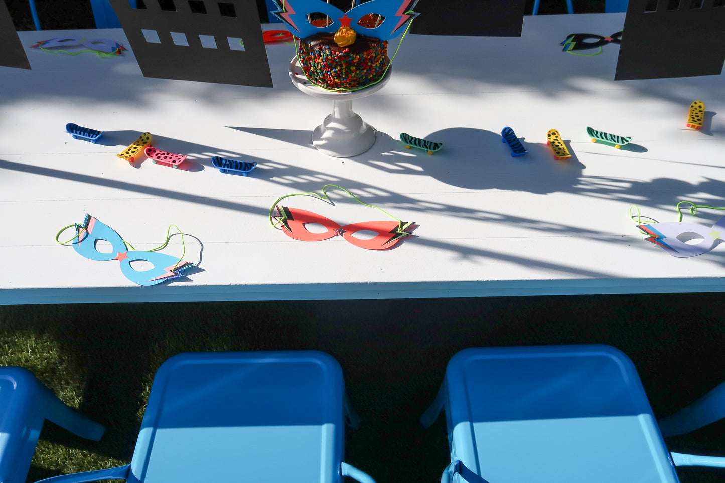 Blue Kids Metal Chair
