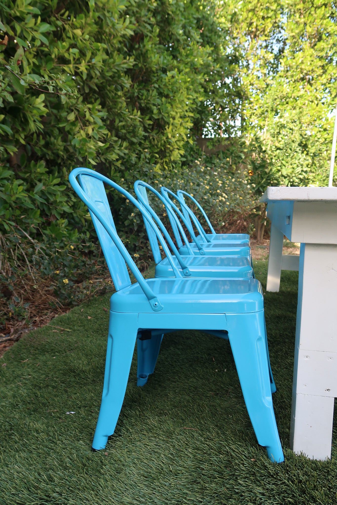 Blue Kids Metal Chair