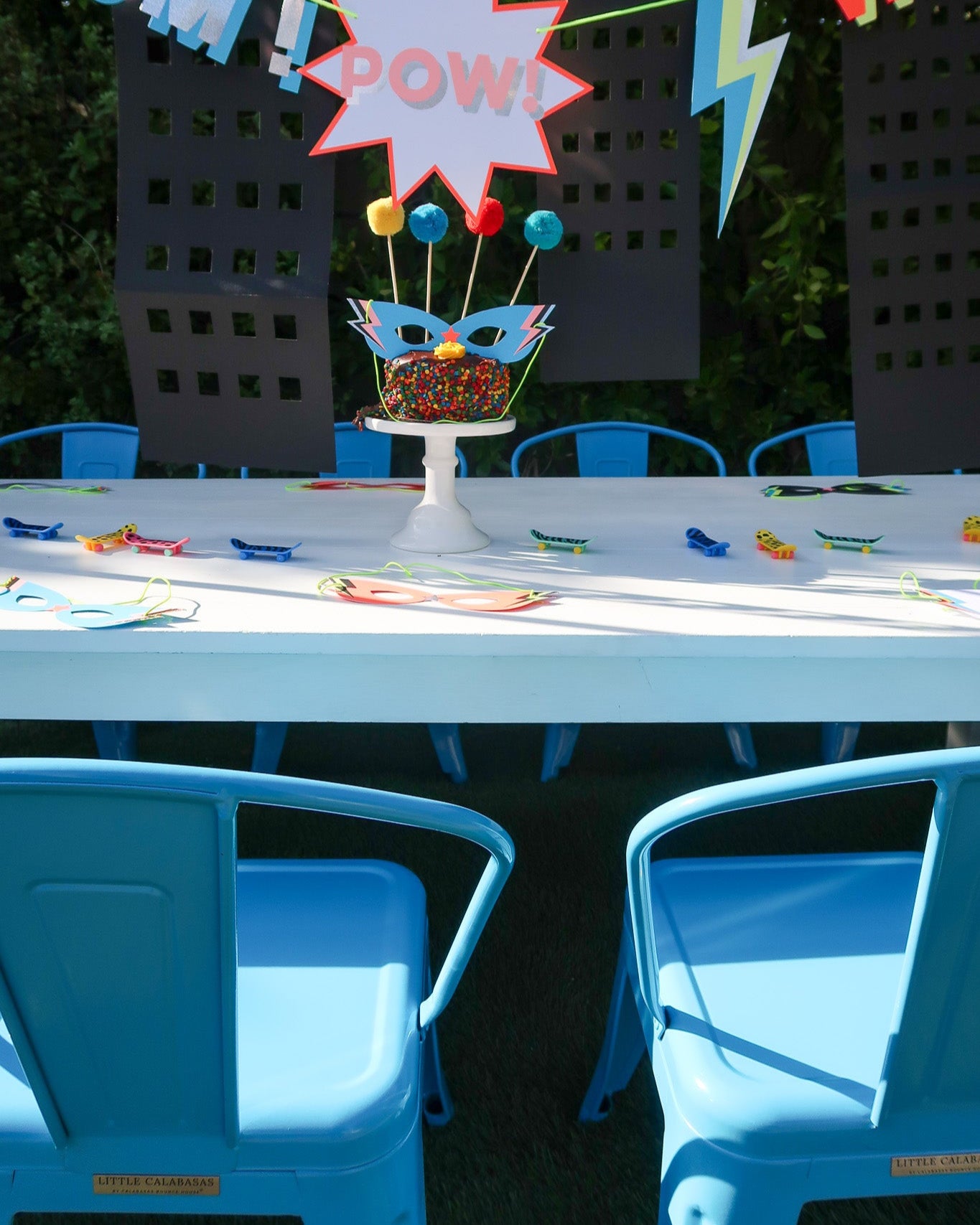 Blue Kids Metal Chair