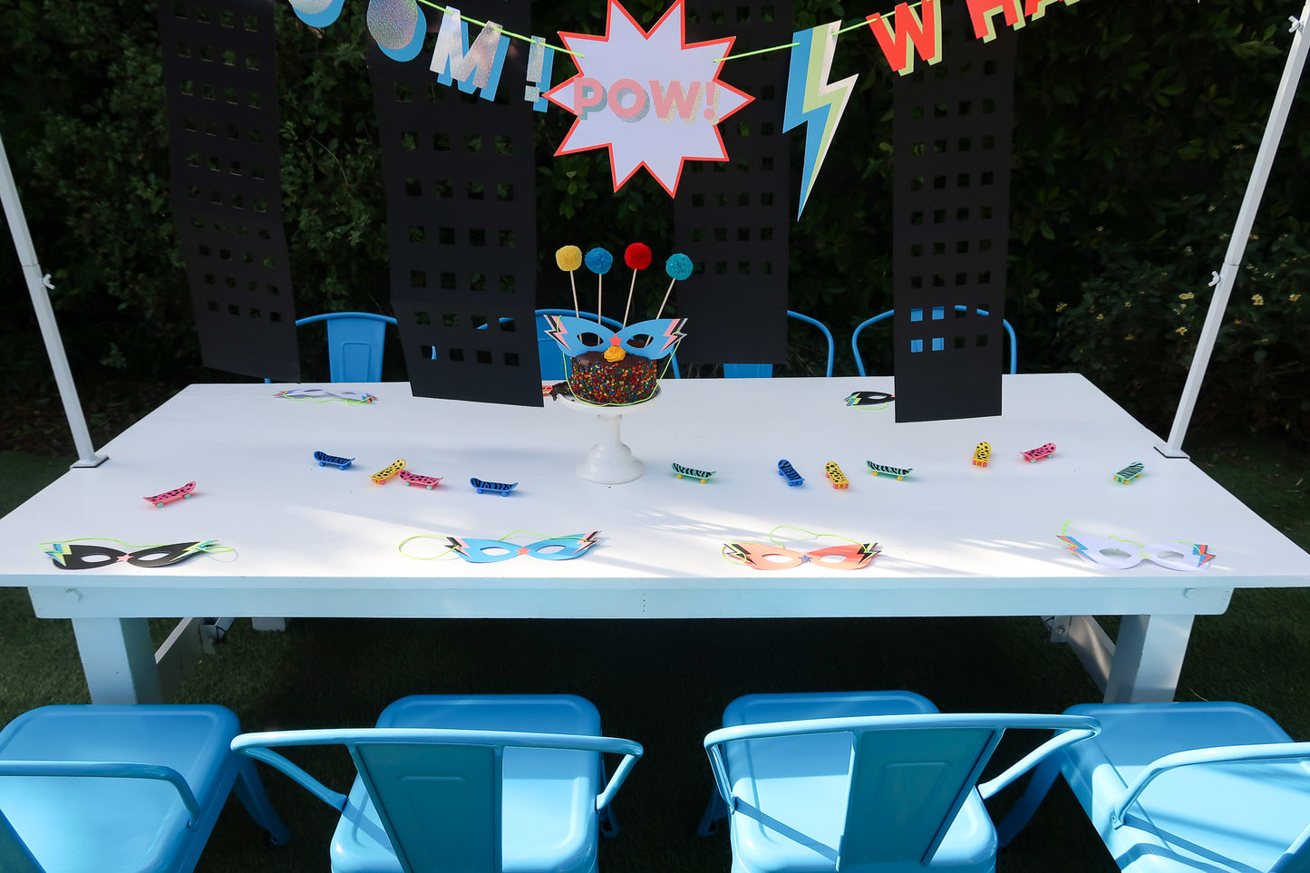 Blue Kids Metal Chair
