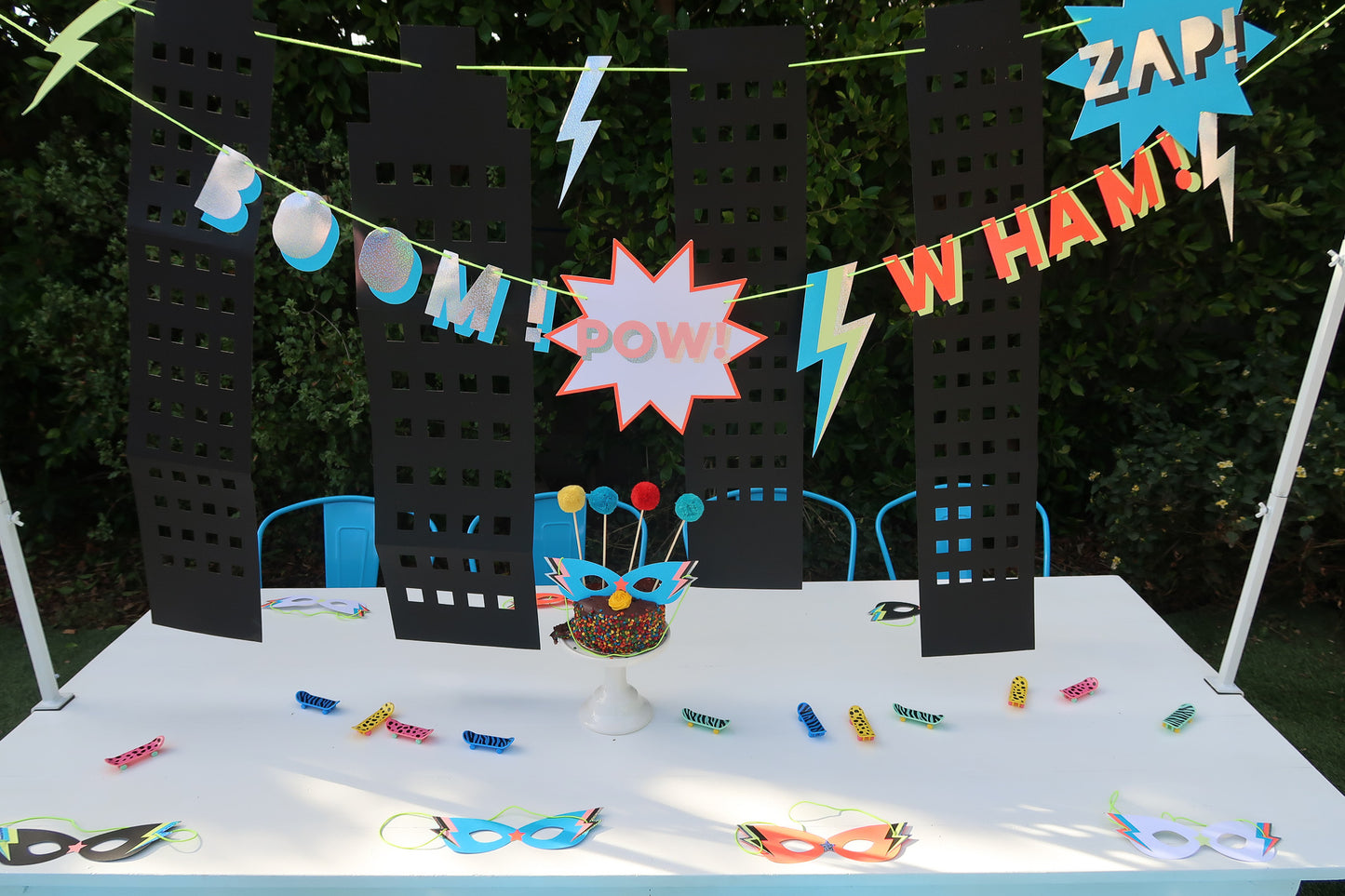 Blue Kids Metal Chair