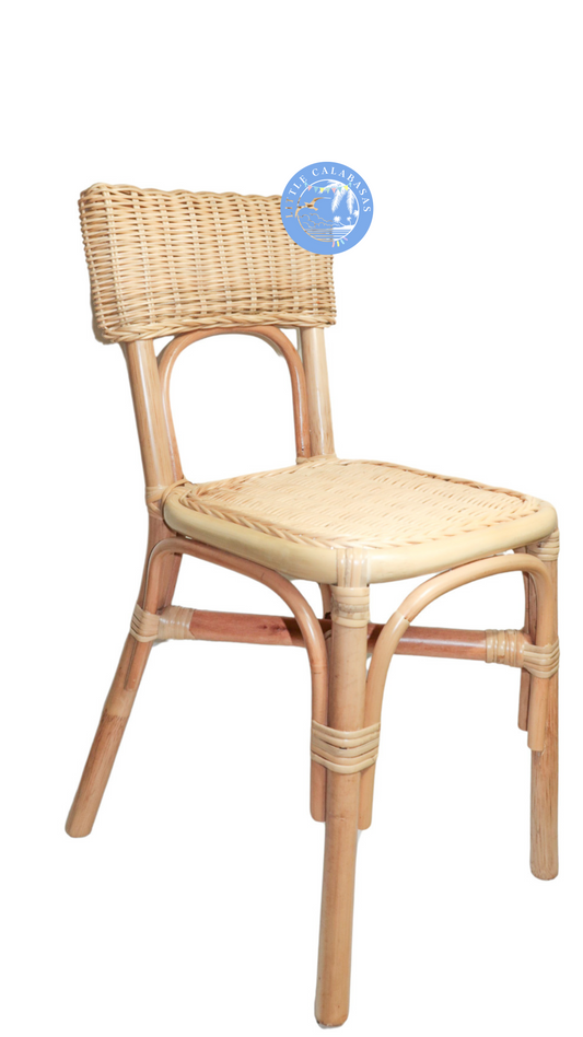 Napoli Rattan Kids Chair in Natural Wood