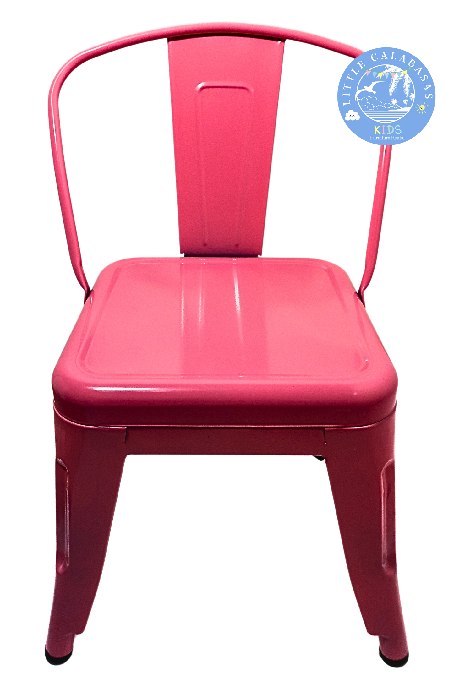 Bright Pink Kids Metal Chair