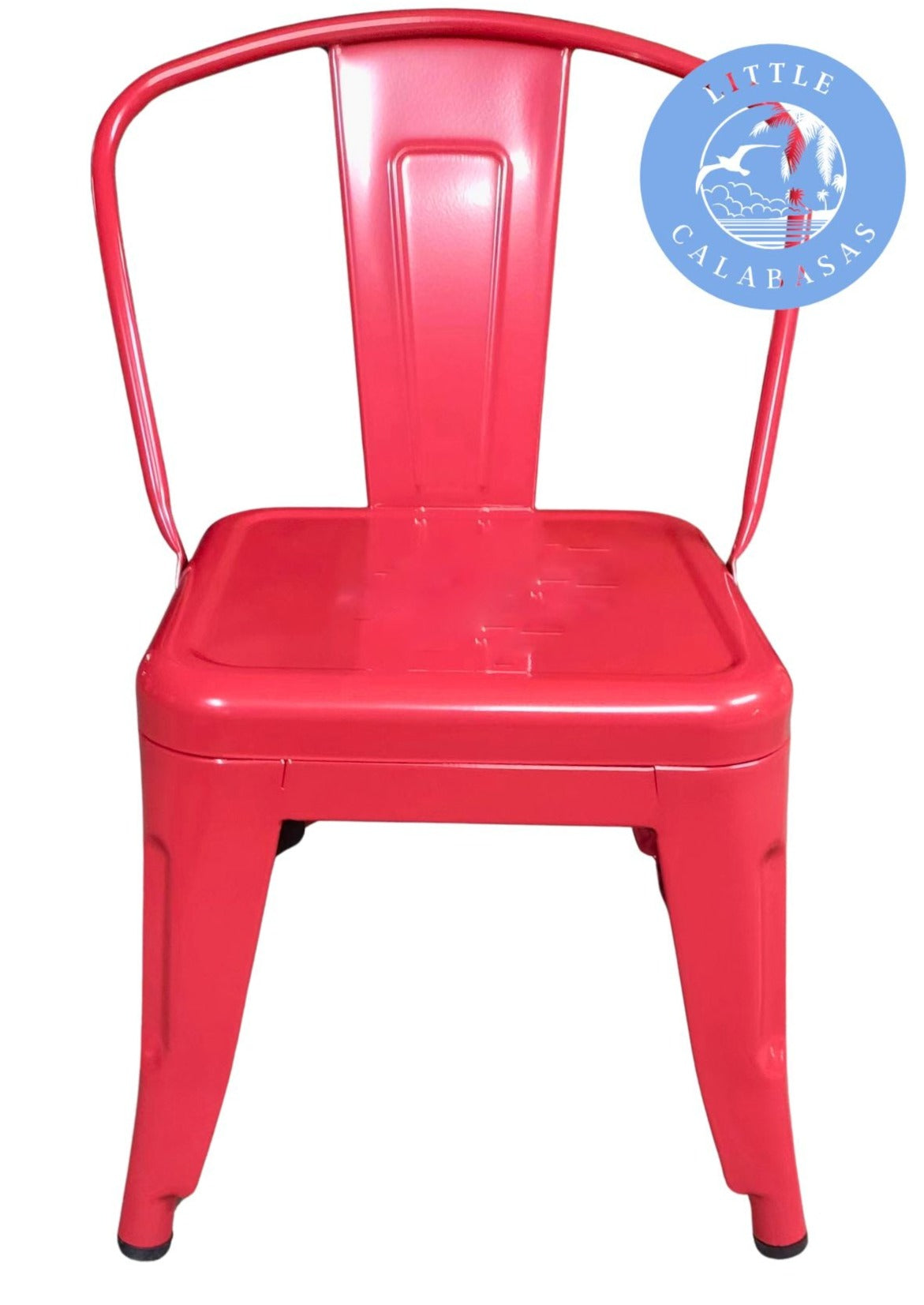 Red Kids Metal Chairs