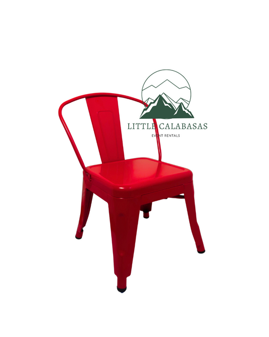 Red Kids Metal Chairs
