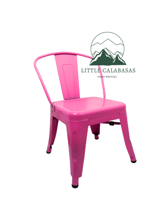 Bright Pink Kids Metal Chair