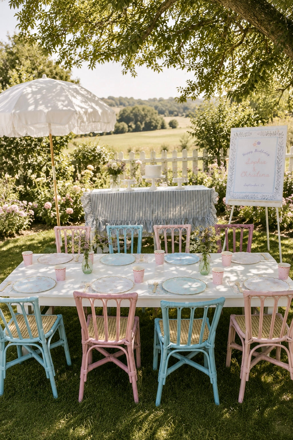 Topanga Kids Dining Set in Rattan - New!