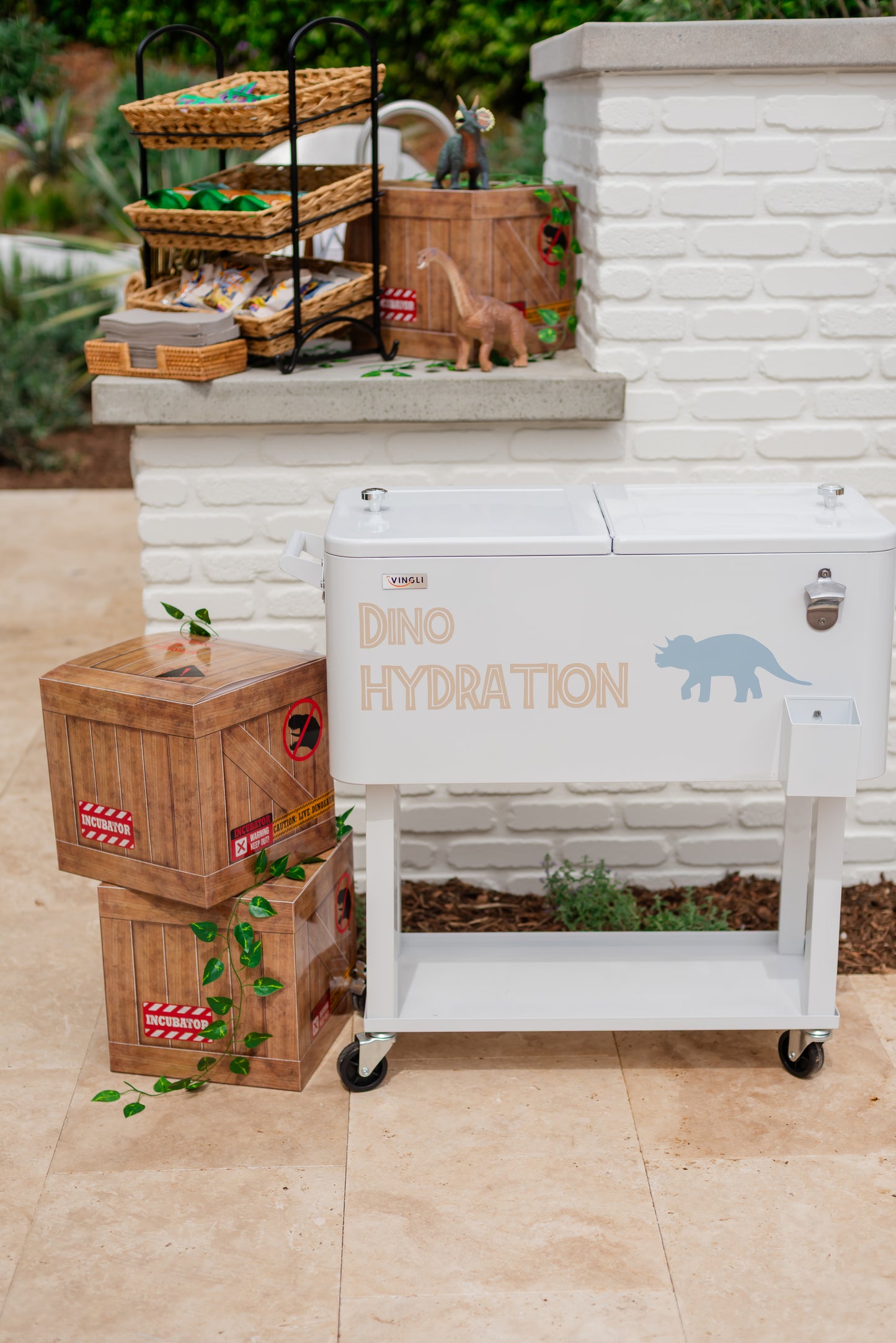 White Drink Cooler --NEW!