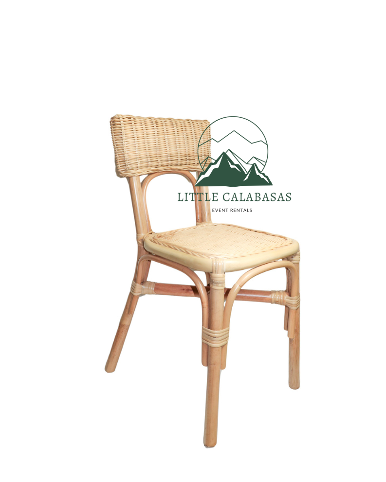 Napoli Rattan Kids Chair in Natural Wood