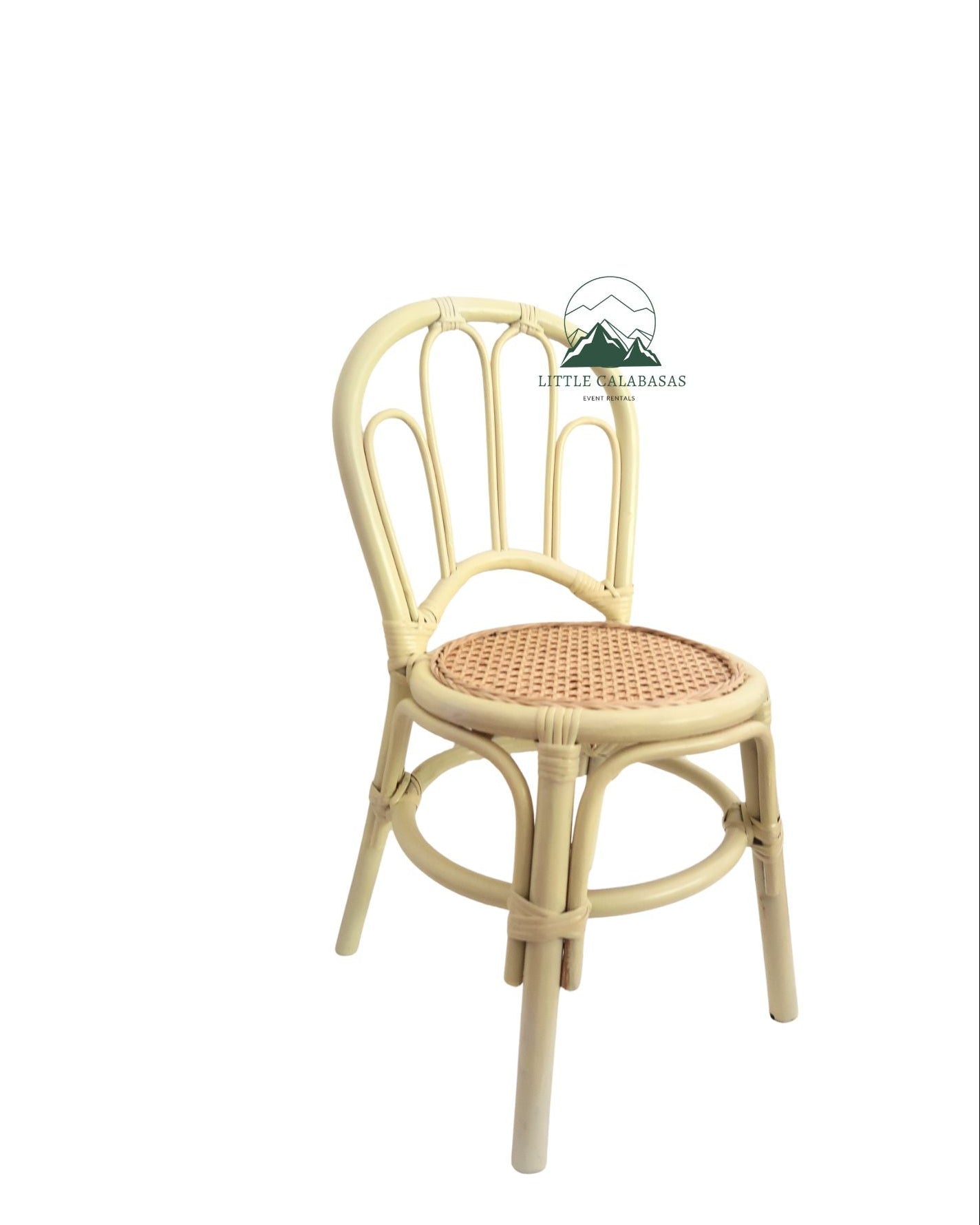 Butter Yellow Rattan Kids Chair - New!