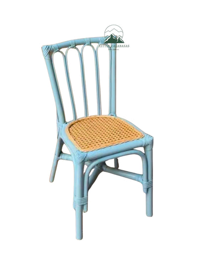 Light Blue Rattan Chair - New!