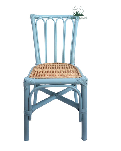 Light Blue Rattan Chair - New!