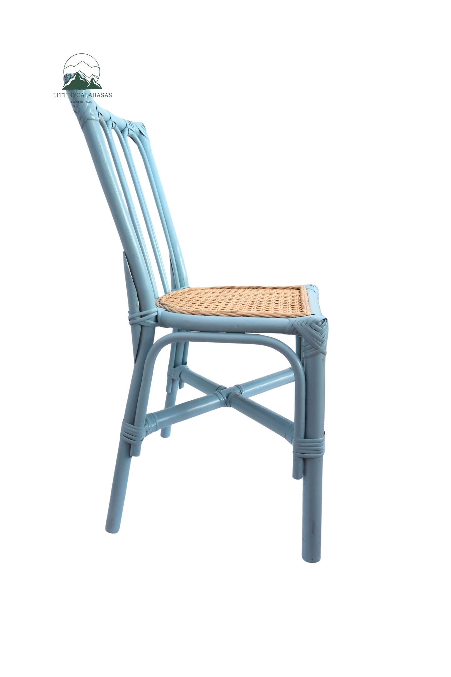 Light Blue Rattan Chair - New!