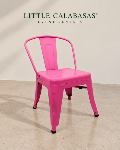 Bright Pink Kids Metal Chair