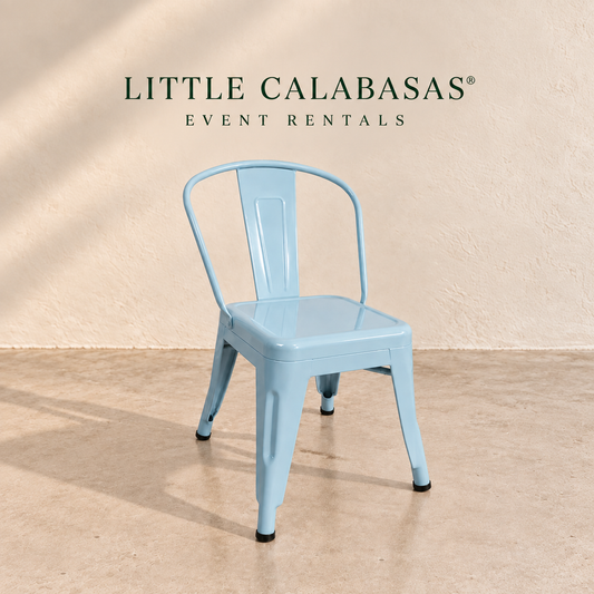 Pastel Blue Kids Metal Chair