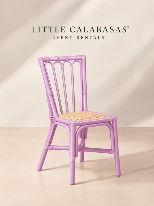 Lavender Rattan Kids Chair- New!