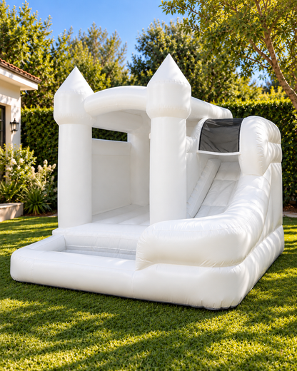 Little Dume Mini Bounce House with Slide & Ball Pit - New!