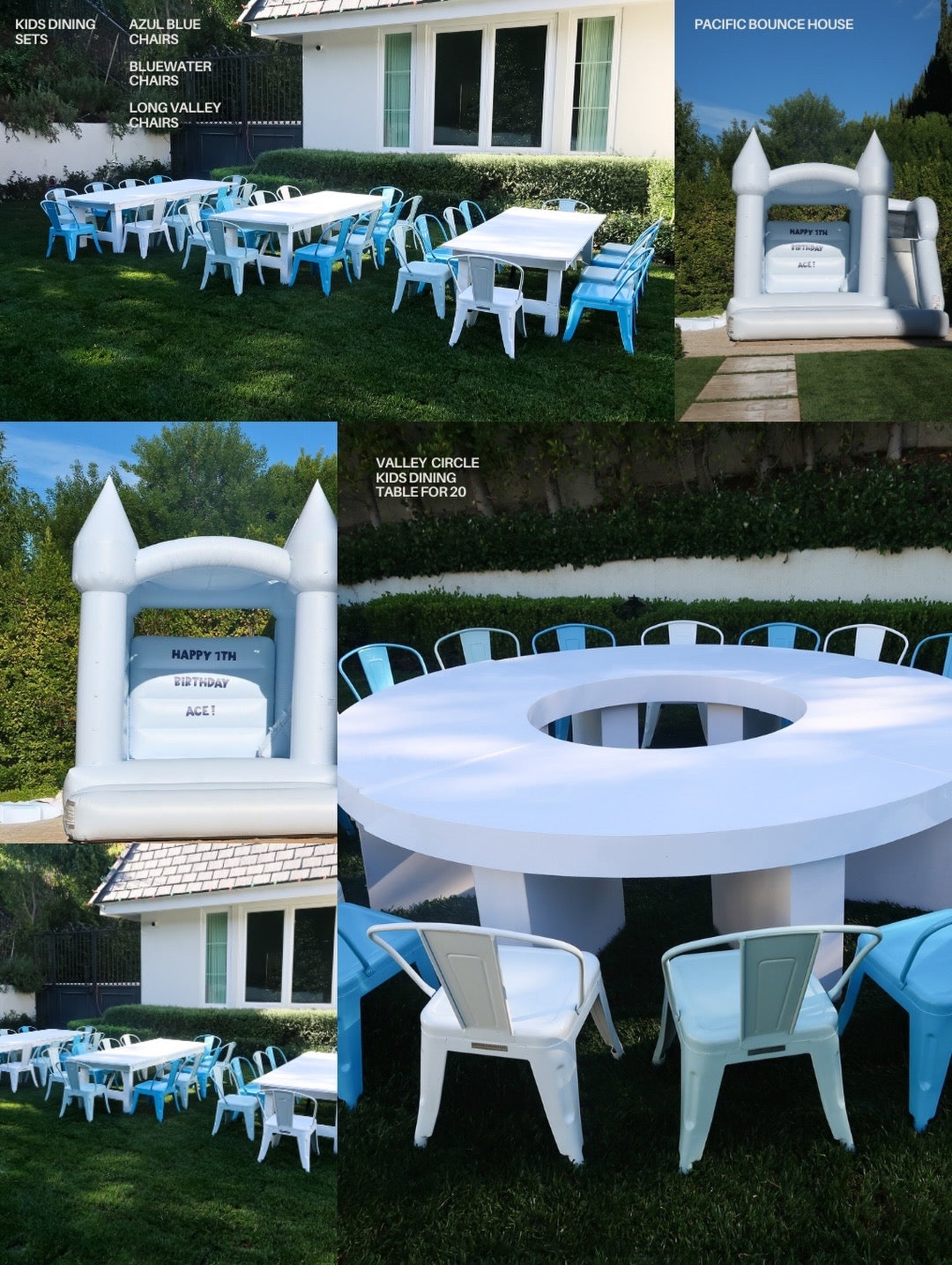 Valley Circle Dining Set- Scalloped or Flat Edged