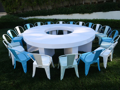 Valley Circle Dining Set- Scalloped or Flat Edged