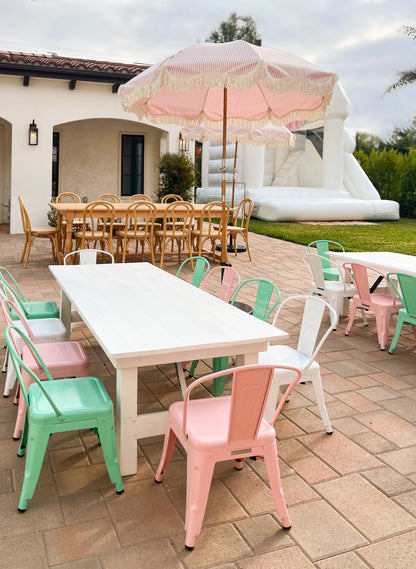 Pink Striped Umbrella - New!