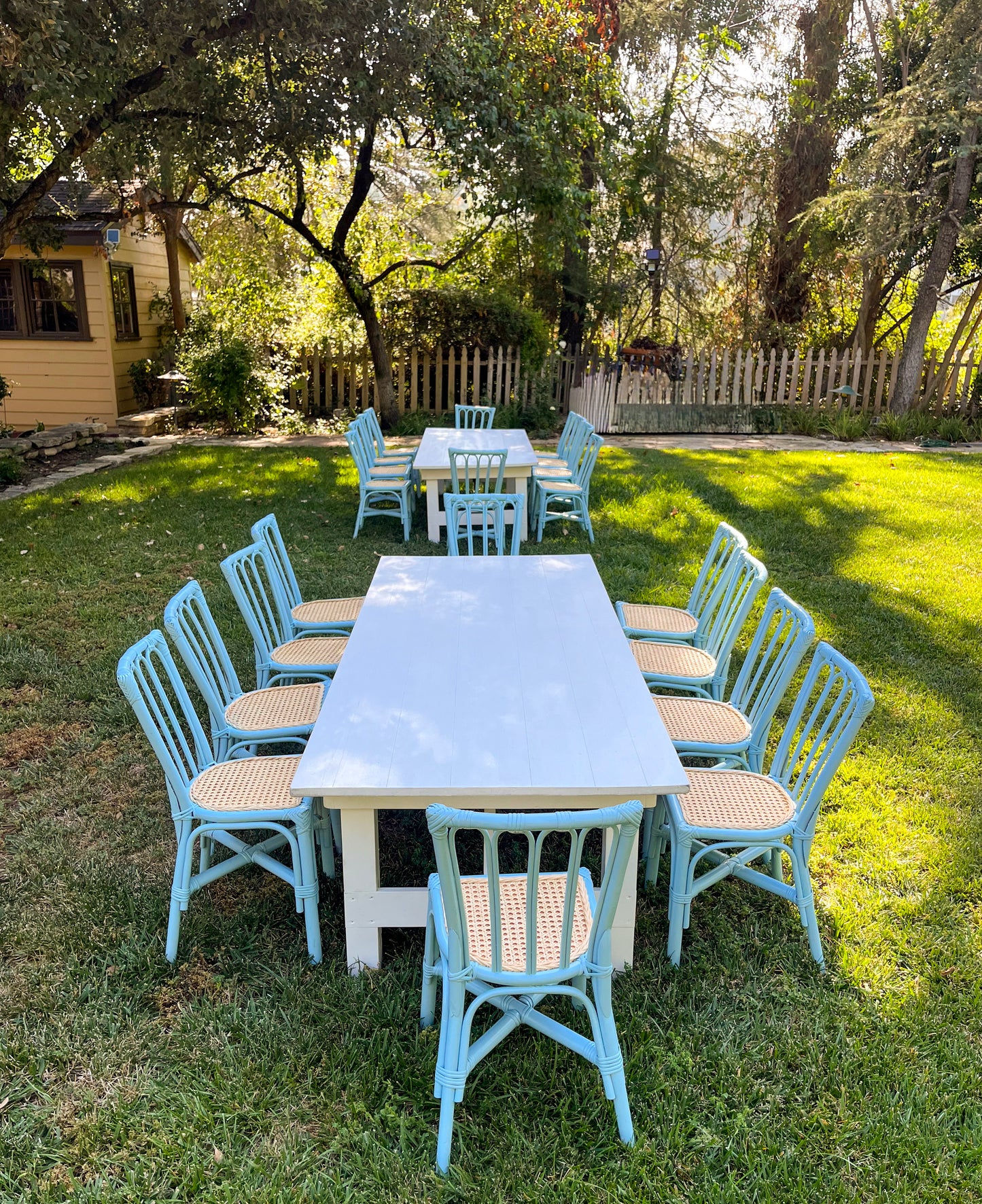 Seabreeze Light Blue Kids Rattan Dining Set