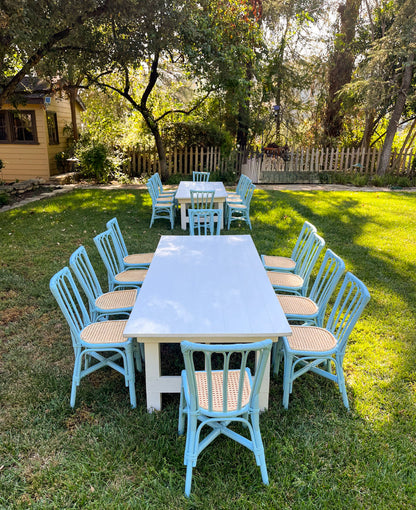 Seabreeze Light Blue Kids Rattan Dining Set