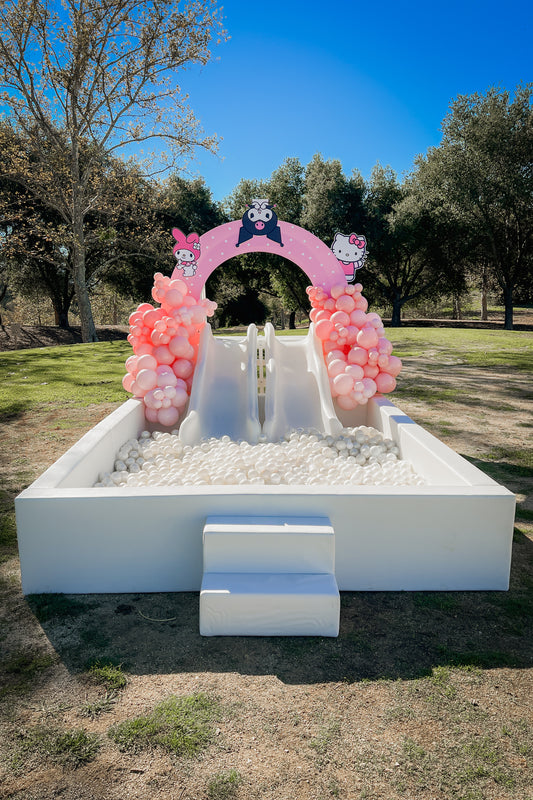 Sea Vista Ball Pit with Double Slide 8X10- New!