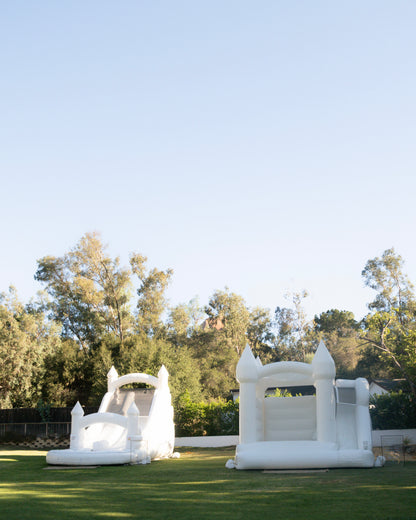 Ocean Slide bounce house at a backyard event