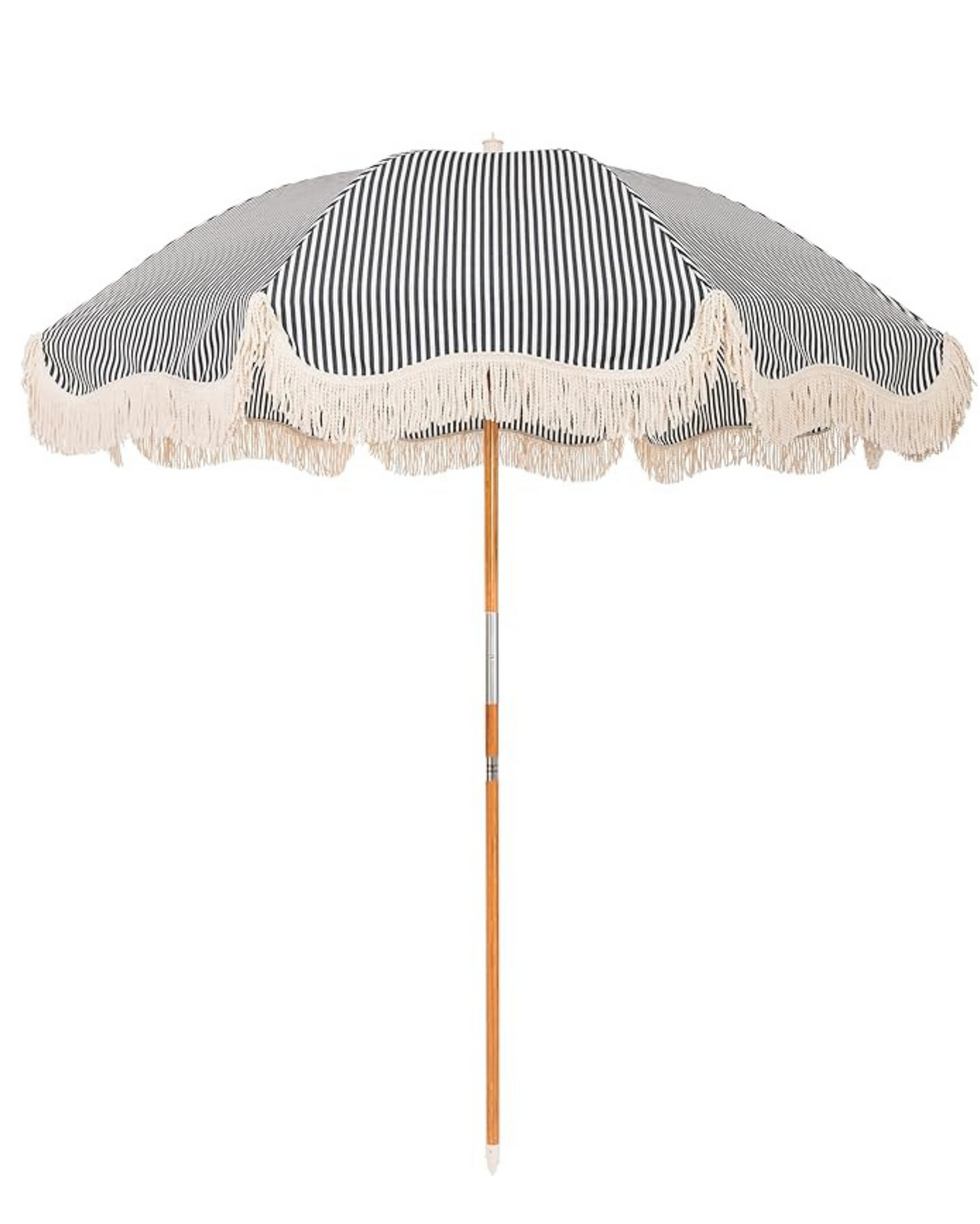 Navy Stripped Umbrella with Base- New!