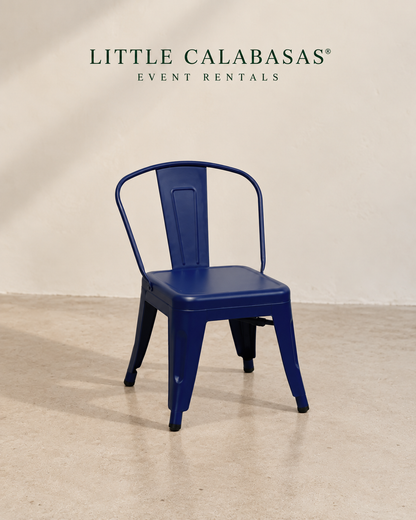 Navy Kids Kids Metal Chair - New!