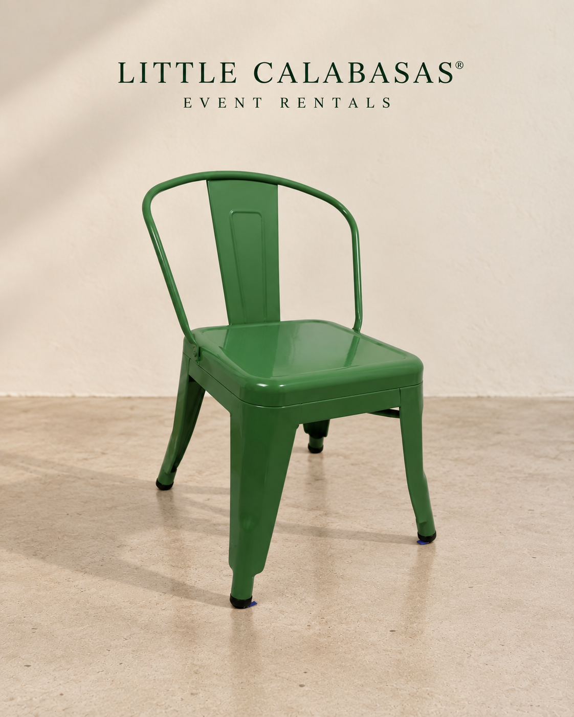Green Kids Metal Chair